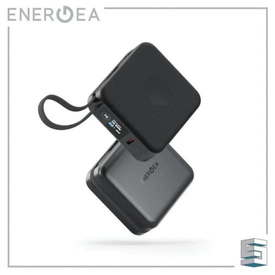Energea Magpac Mini Plus Wireless Power Bank 10000Mah With Build In Usb-C Cable & Display